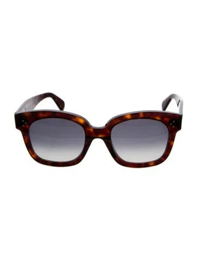 Pre-owned Celine Audrey Square Sunglasses In Brown