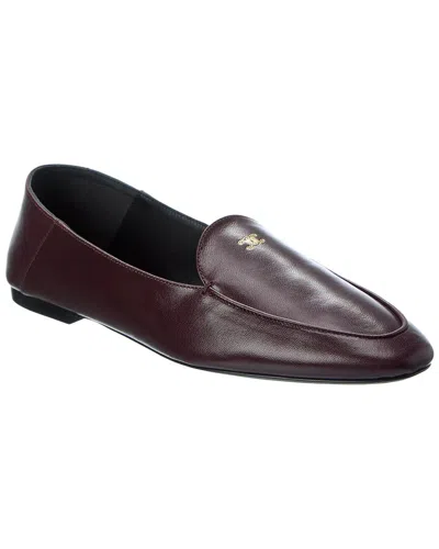 Celine Aura Leather Slipper In Red