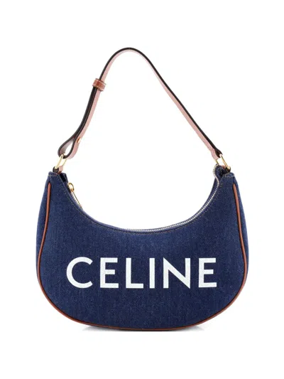 Pre-owned Celine Ava Bag Denim Hobo Bag In Blue