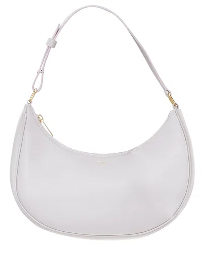 Celine Ava Calfskin Half Moon Shoulder Bag (authentic Pre-loved) In White