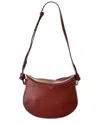 Celine Ava Leather Shoulder Bag In Brown