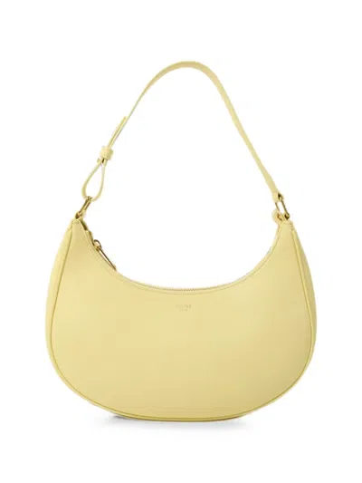 Pre-owned Celine Ava Logo-detail Shoulder Bag In Yellow