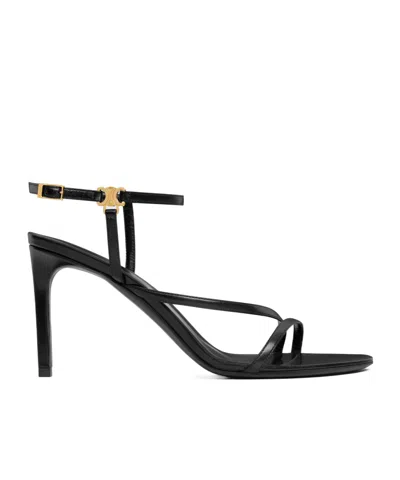 Celine Ava Sandal In Lambskin In Multi