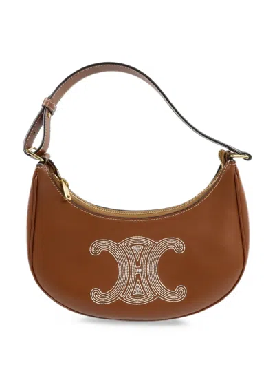 Pre-owned Celine Ava Shoulder Bag In Brown