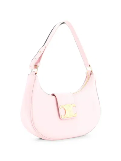 Pre-owned Celine Ava Triomphe Bag Leather Shoulder Bag In Pink