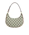 Celine Ava Triomphe Embroidered Fabric Handbag In Multicolor