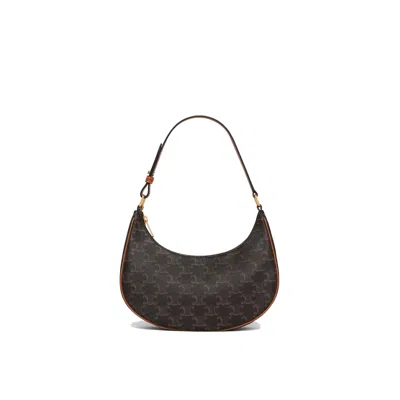 Celine Ava Triomphe Hand Bag Women In Brown