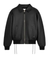Celine Aviator Blouson Jacket In Soft Lambskin In Black