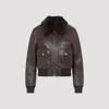 Celine Aviator Bomber Jacket Women In Brown