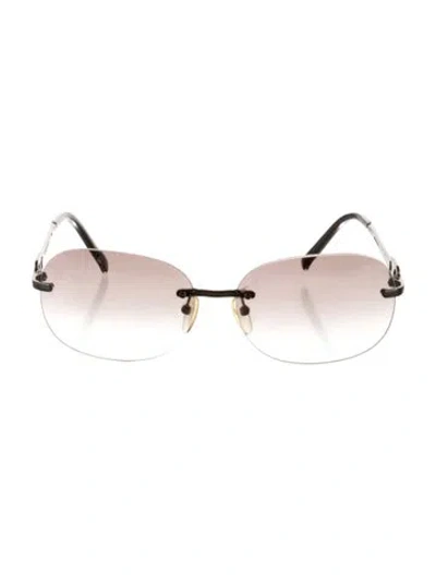 Pre-owned Celine Aviator Gradient Sunglasses In Black