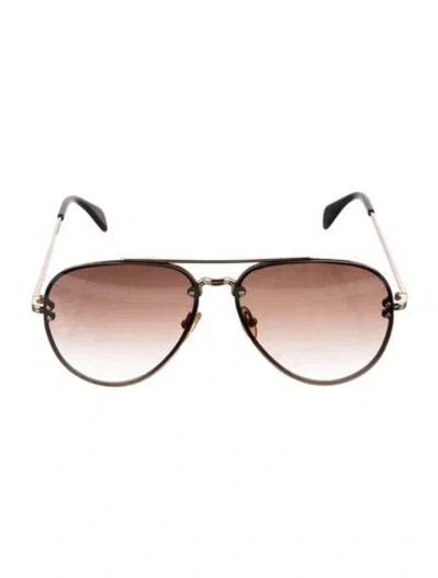 Pre-owned Celine Aviator Gradient Sunglasses In Brown/gold