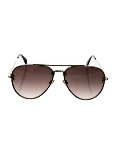 Pre-owned Celine Aviator Gradient Sunglasses In Gold