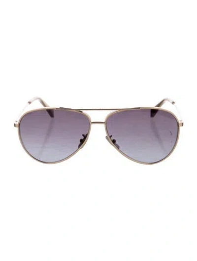 Pre-owned Celine Aviator Gradient Sunglasses In Gold