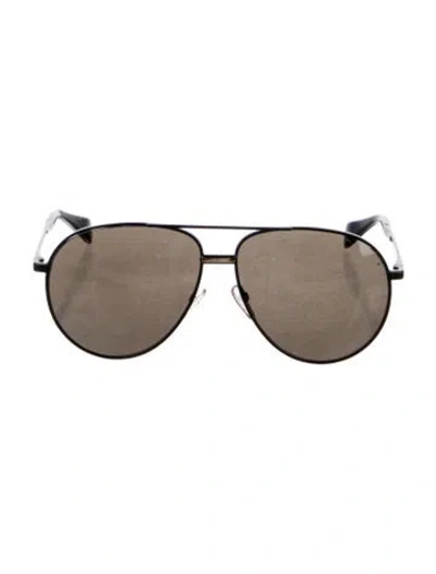 Pre-owned Celine Aviator Tinted Sunglasses In Black