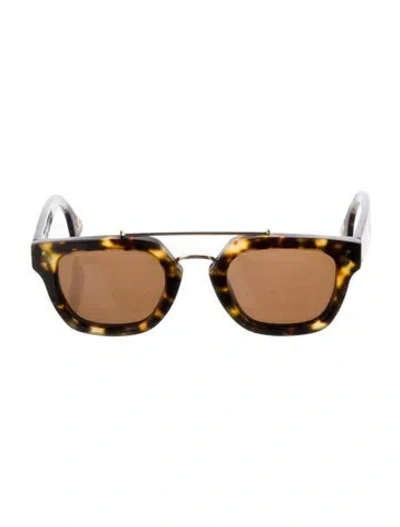 Pre-owned Celine Aviator Tinted Sunglasses In Brown