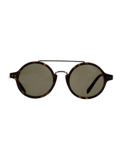 Pre-owned Celine Aviator Tinted Sunglasses In Brown