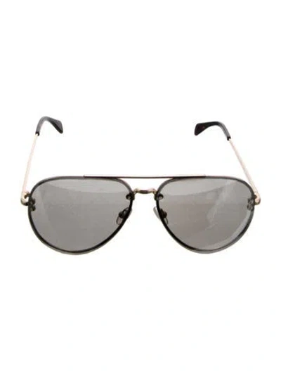 Pre-owned Celine Aviator Tinted Sunglasses In Gold