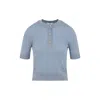 Celine Triomphe Short-sleeved Sweater In Blue