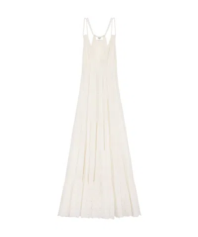 Celine Backless Dress In White