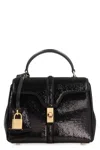 Celine Bag 16 Mini In Sequins And Leather In Black