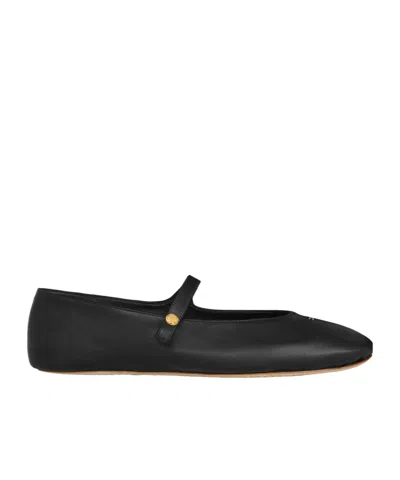 Celine Ballet Ballerina In Lambskin In Animal Print