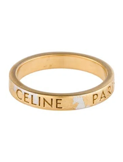 Pre-owned Celine Band Ring In Multi