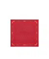 Celine Bandana In Heritage Silk Twill In Red