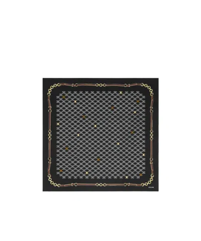 Celine Bandana In Heritage Silk Twill In Black