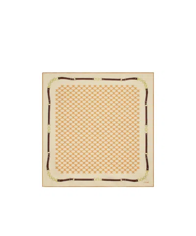 Celine Bandana In Heritage Silk Twill In Brown