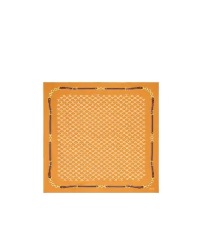 Celine Bandana In Heritage Silk Twill In Brown