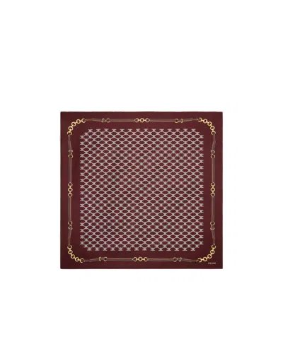 Celine Bandana In Heritage Silk Twill In Burgundy