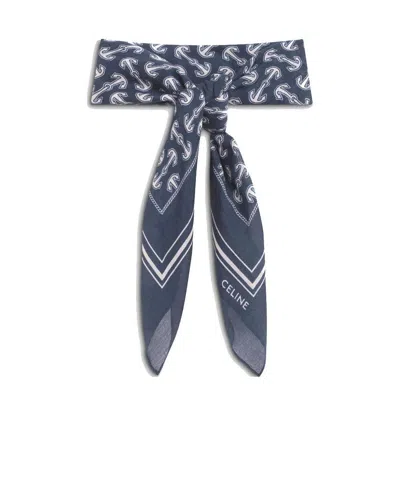 Celine Bandana In Printed Cotton Voile