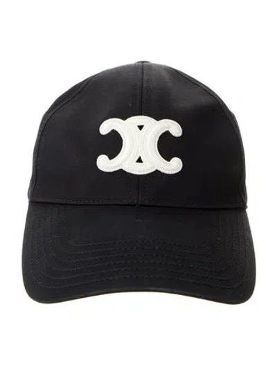 Pre-owned Celine Baseball Cap In Black