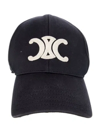 Pre-owned Celine Baseball Cap In Blue