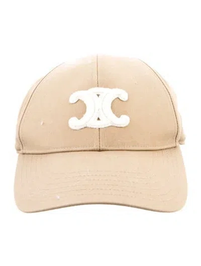 Pre-owned Celine Baseball Cap In Neutrals