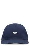 Celine Baseball Cap With Flat Visor In Blue