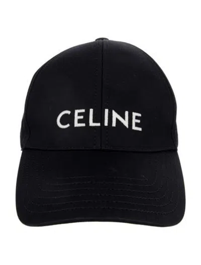 Pre-owned Celine Baseball Cap With Logo In Black