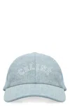 Celine Baseball Cap With Logo In Blue
