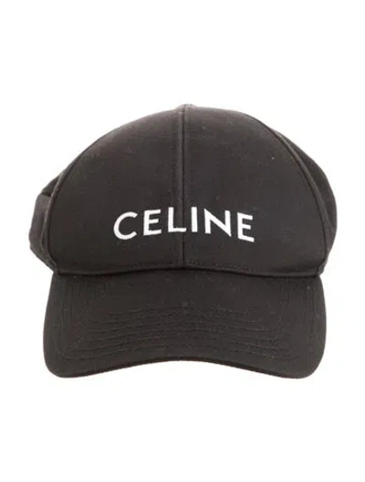 Pre-owned Celine Baseball Hat In Black