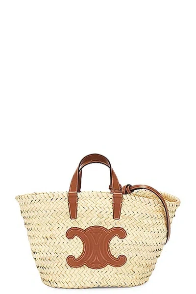 Celine Basket Bag In Natural