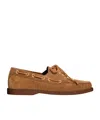 Celine Bateau Cowhide Suede Lace-up Shoes In Deep Hawksbill