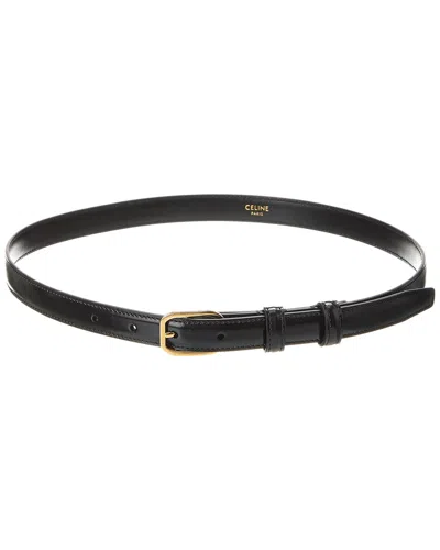Celine Bc-16 Leather Belt In Black