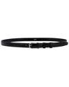 Celine Bc-18 In Lizard-embossed Leather Belt In Black