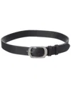 Celine Bc-21 35mm Leather Belt In Black