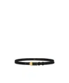Celine Medium Triomphe Smooth Cattle Leather Belt In Black