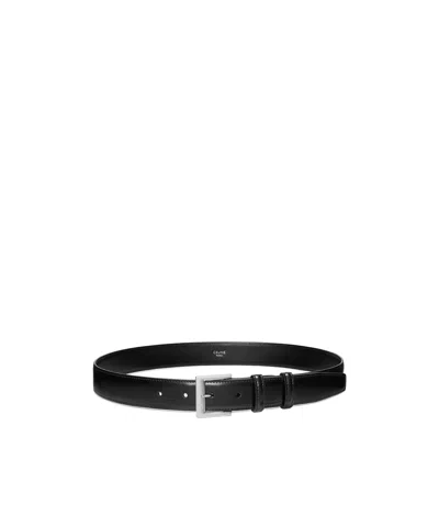 Celine Bc-28 Belt 30mm In Taurillon Leather In Pink