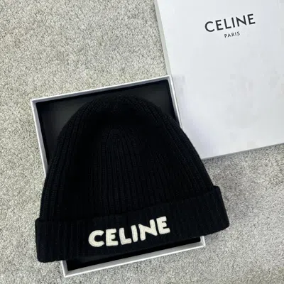 Pre-owned Celine Beanie In Black