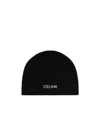 Celine Beanie In Wool In Black