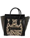 Celine Beige Black Snakeskin Mini Luggage (authentic Pre-loved) In Multi