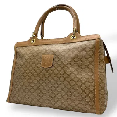 Pre-owned Celine Beige Brown Pvc Leather Handbag Tote Bag ()